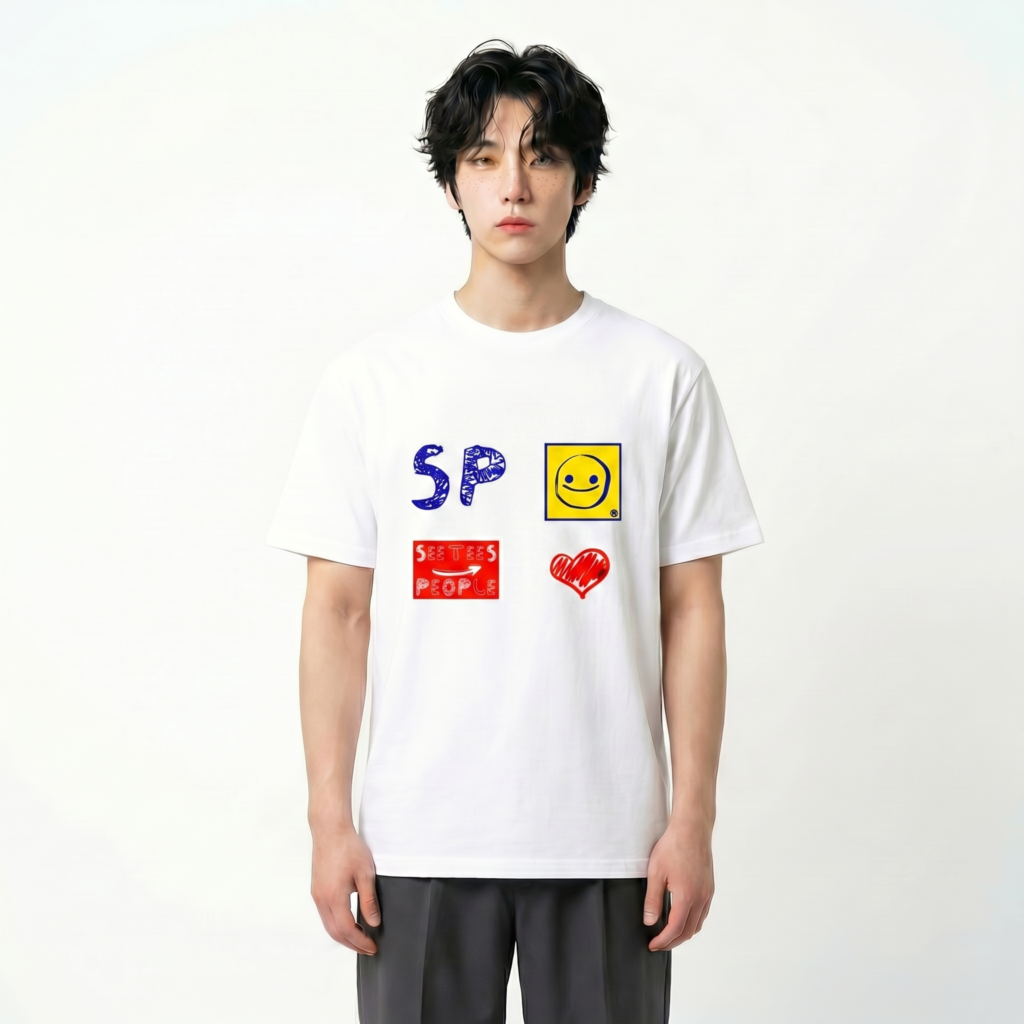 T-shirt cotone organico Gots Seetees | Fronte