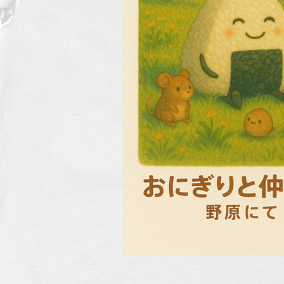 Onigiri e amici nel prato | T-shirt