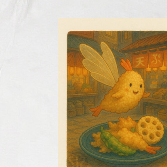 Tempura volante nel mercato magico | T-shirt